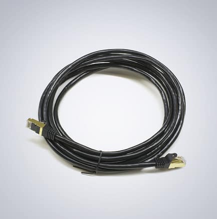 2m, CAT6Aケーブルブラックシールド加工爪折れ防止カバー付きSTP