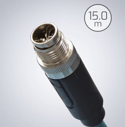 15m, M12のイーサネット ケーブル、RJ45への産業Cat6aケーブルM12 Xコード, IP67