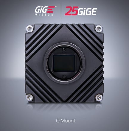 Atlas25 25GigE RDMA camera front c-mount