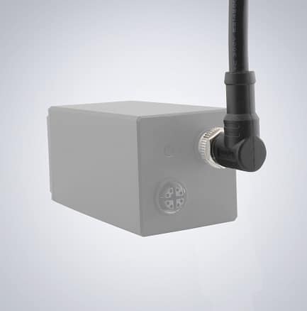 GPIO m12 17pin right-angle cable up RA2 attached to camera