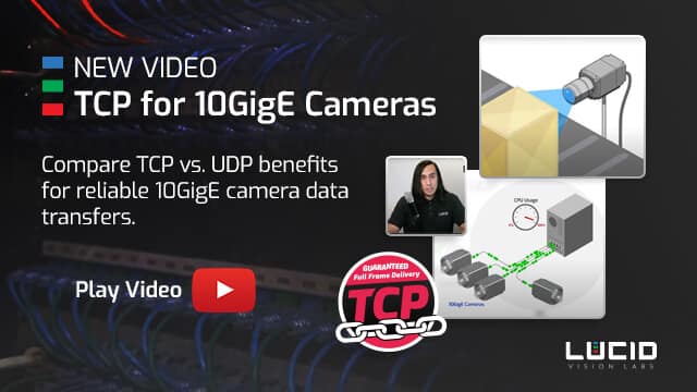 TCP 10GigE camera video