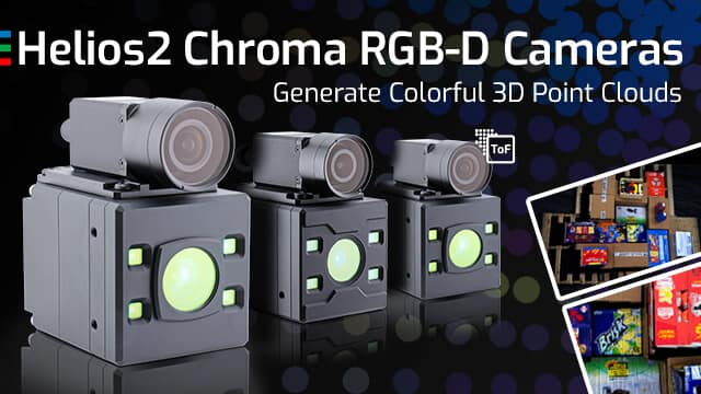 Helios2 Chroma RGB-D Cameras for Color Point Clouds