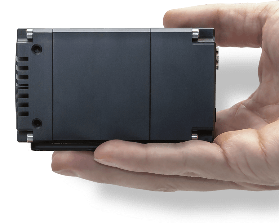 Atlas25-camera-hand Atlas2 25GigE camera with hand